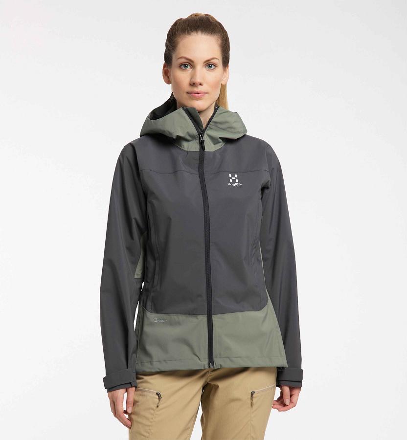 Haglöfs Womens Spate Windbreaker Black New Zealand 67501AXEN
